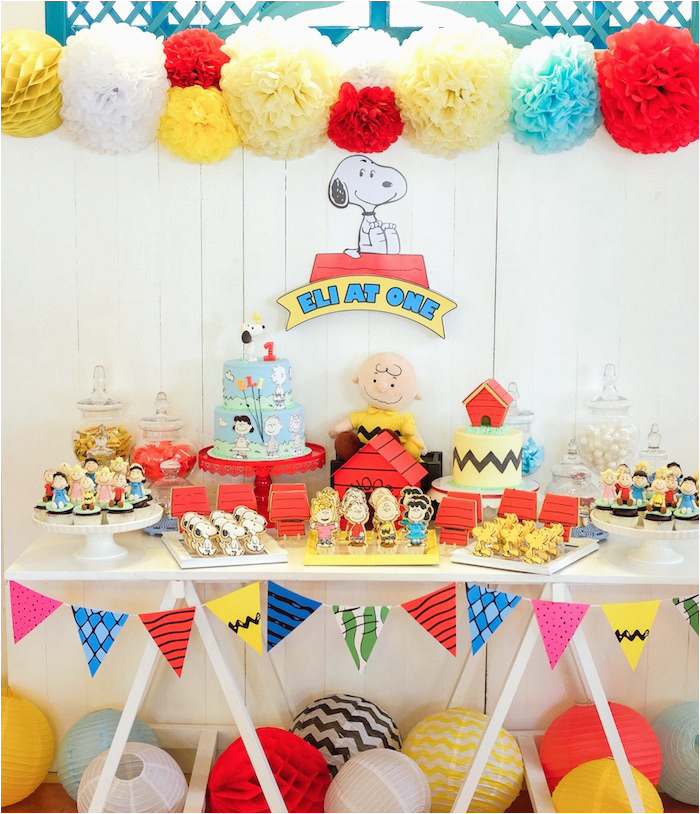 peanuts snoopy birthday party