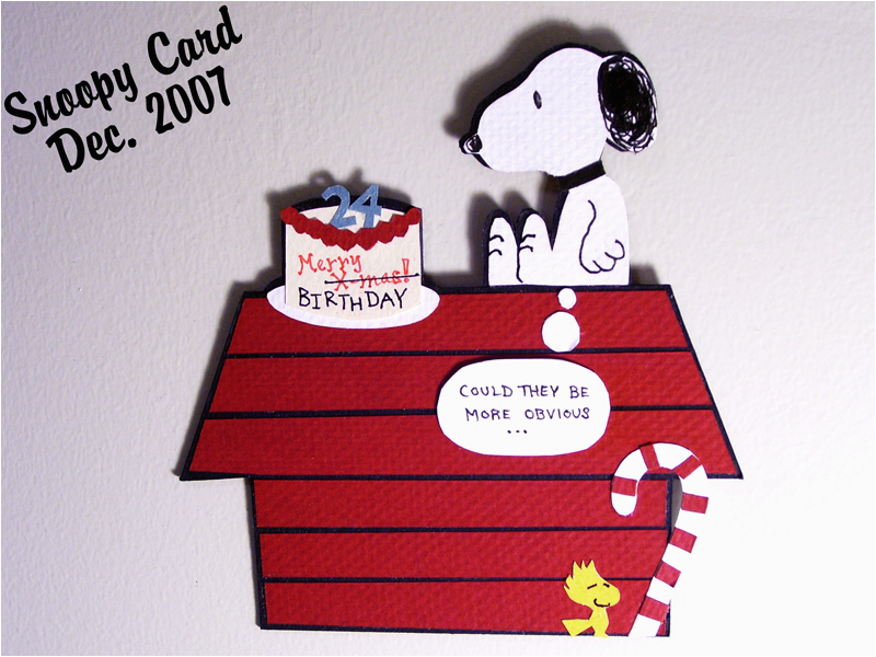 snoopy birthday card by punkbouncer on deviantart