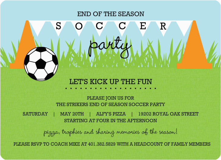 birthday invites awesome birthday soccer party