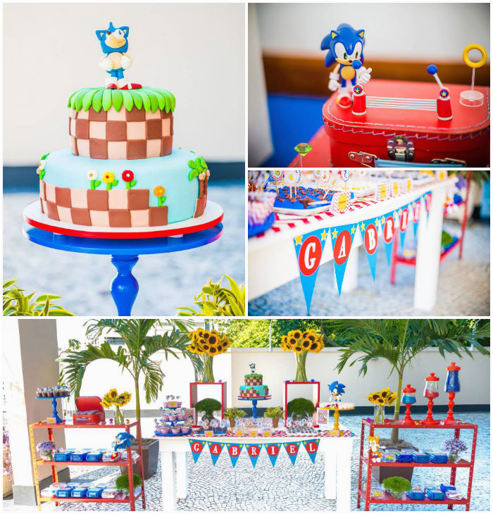 sonic themed birthday party