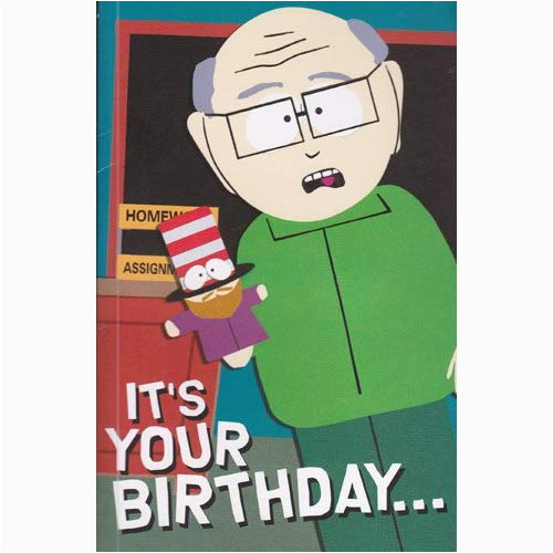 greeting card birthday card with sound south park its