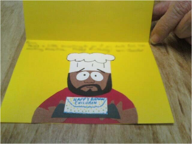 south park chef greeting card 178246666