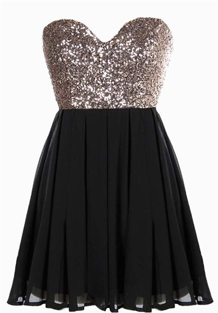 glitter fever dress black gold sequin party dresses