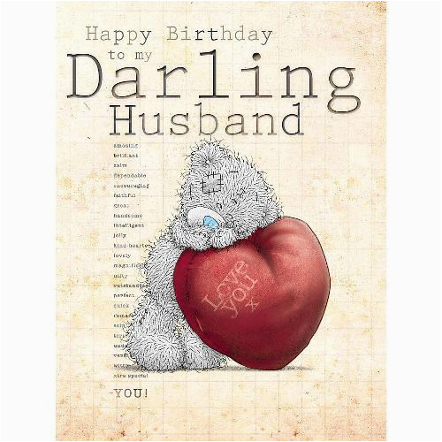 husband large birthday card me to you