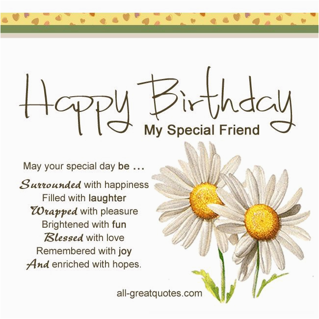 Special Friend Birthday Card Verses | BirthdayBuzz