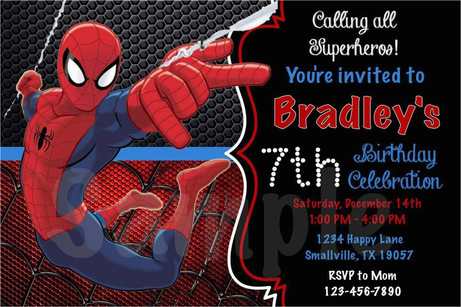 Spiderman Birthday Invites Spiderman Birthday Invitations Egreeting ...