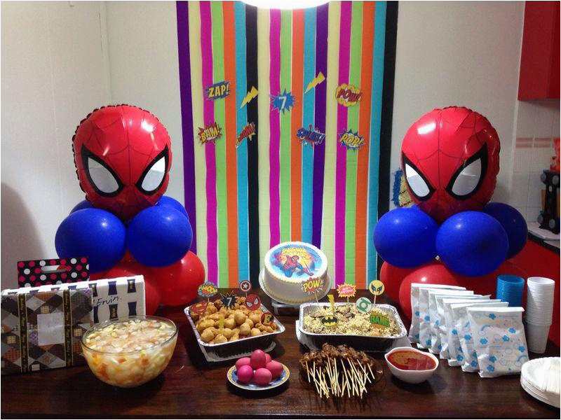 spiderman birthday party decorations