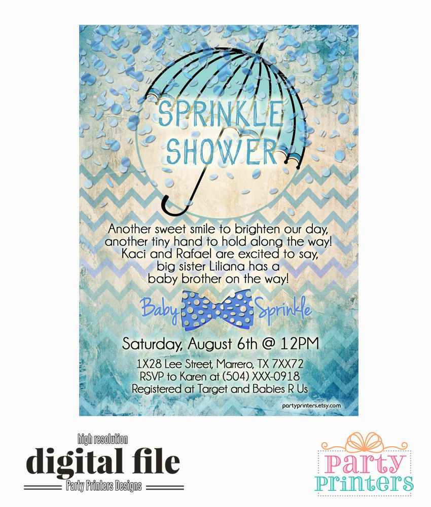 sprinkle birthday invitations