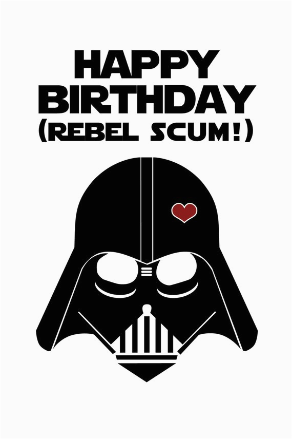 star wars funny birthday card diy