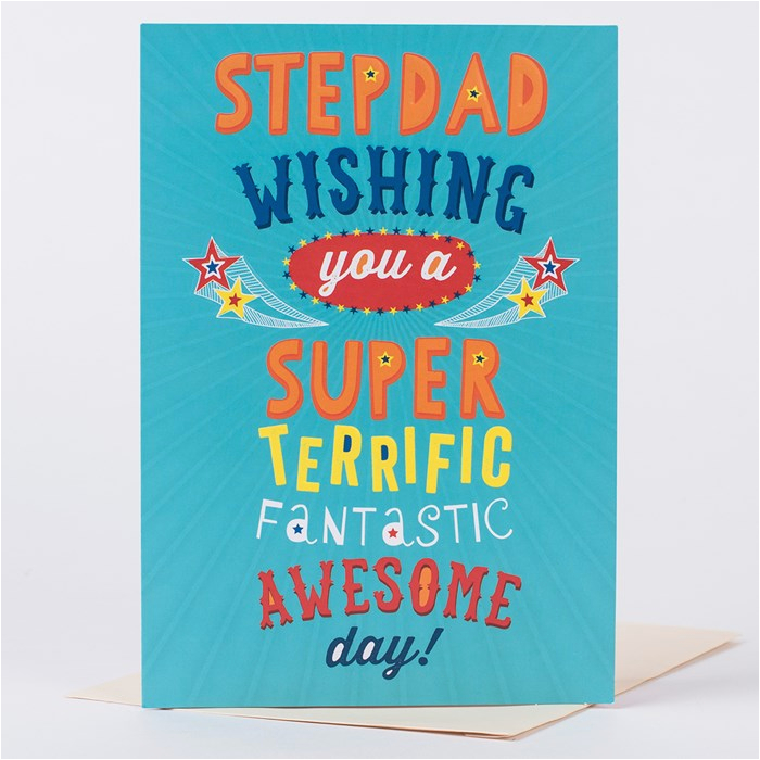 birthday card birthday card super step dad