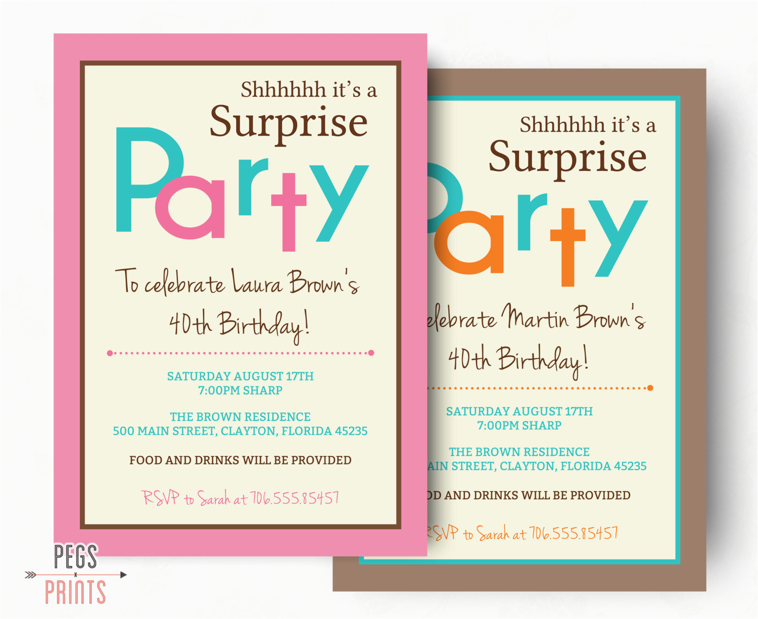 surprise birthday invitation printable