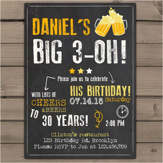 30th birthday invitation surprise party