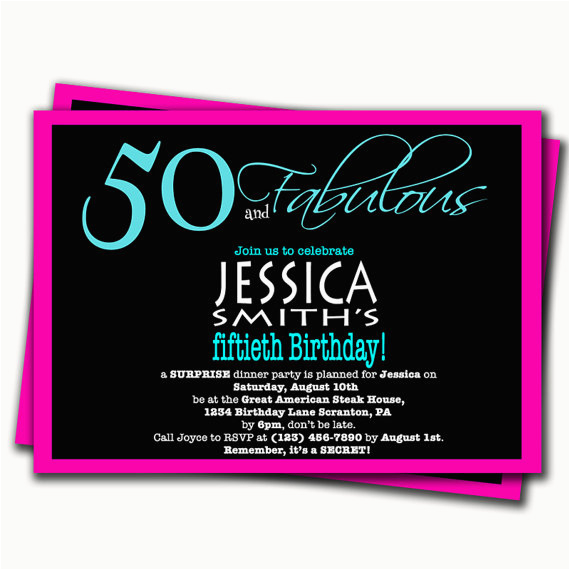 50th surprise birthday party invitations