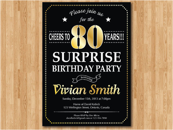 surprise 80th birthday party invitations