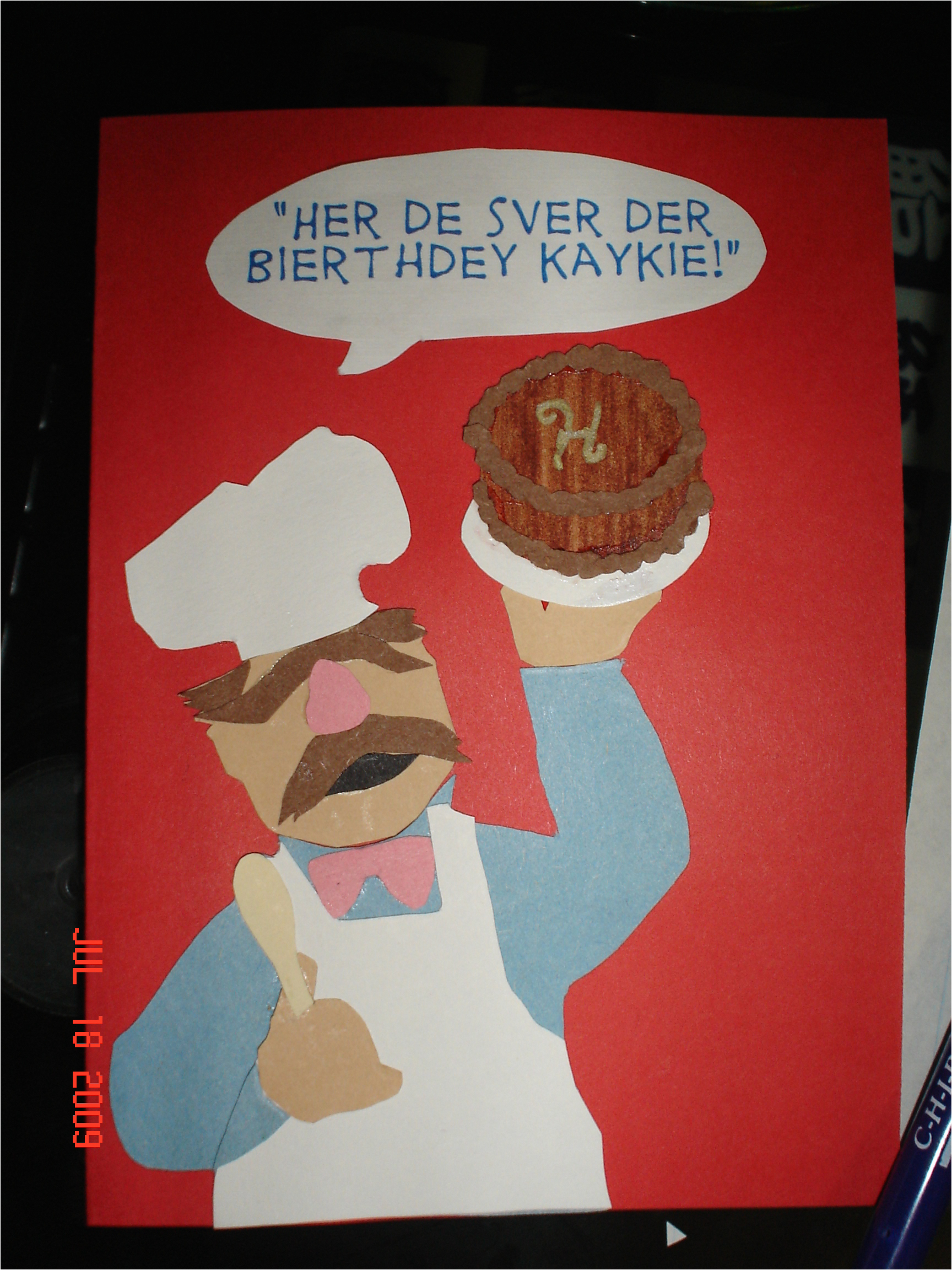 swedish chef birthday card by chronia on deviantart