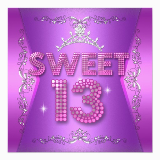 sweet 13 invitations