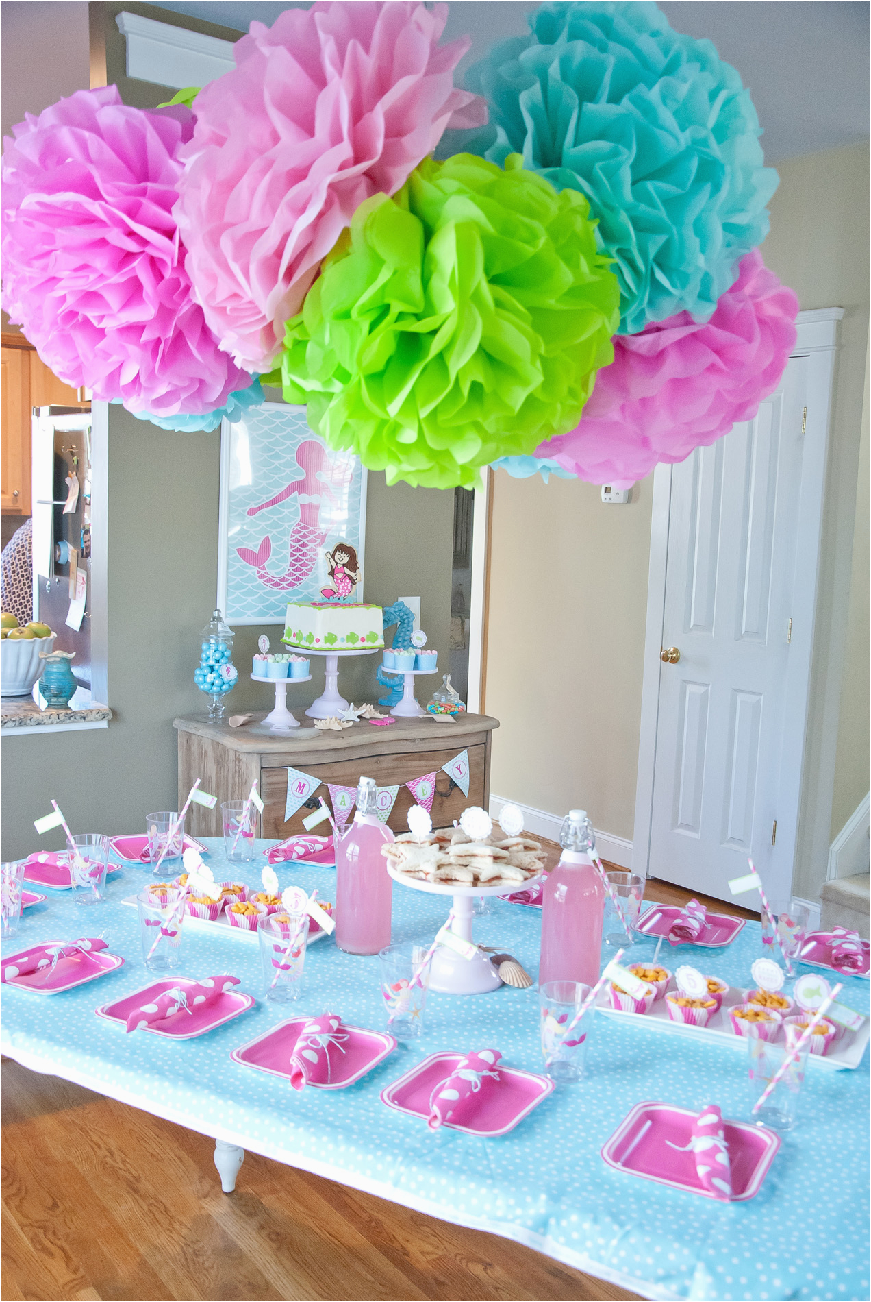 Table Decorations Ideas for Birthday Parties A Dreamy Mermaid Birthday Party anders Ruff Custom