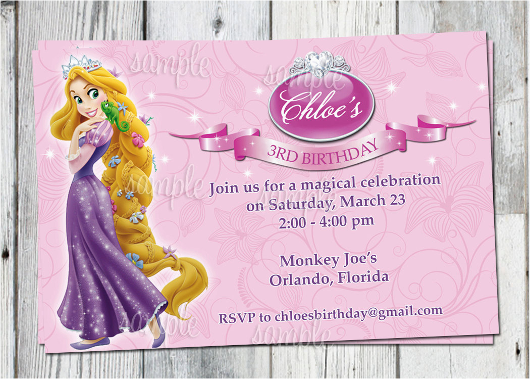 tangled birthday invitation printable