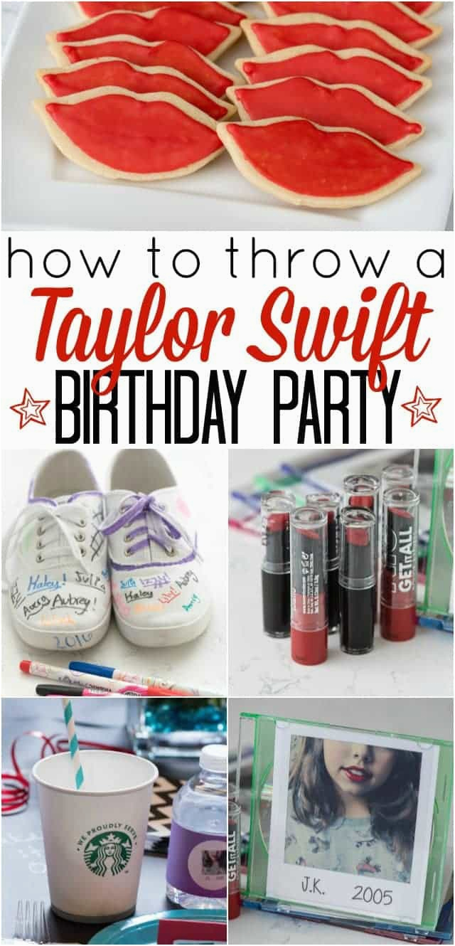 how to throw a taylor swift birthday party