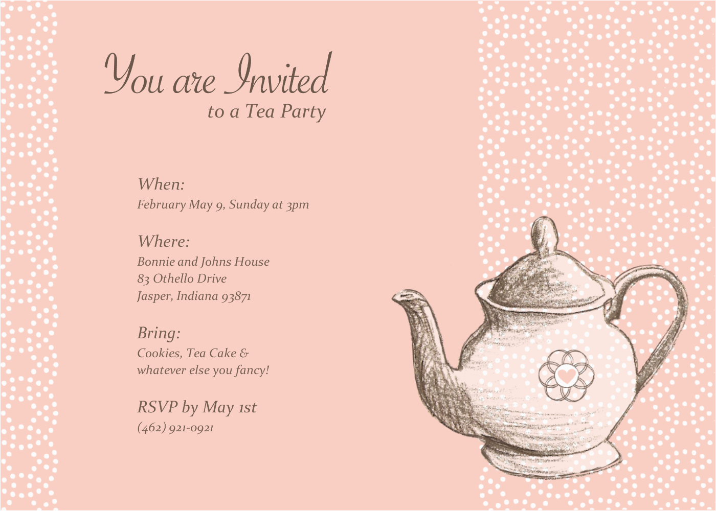 teapot invitations template