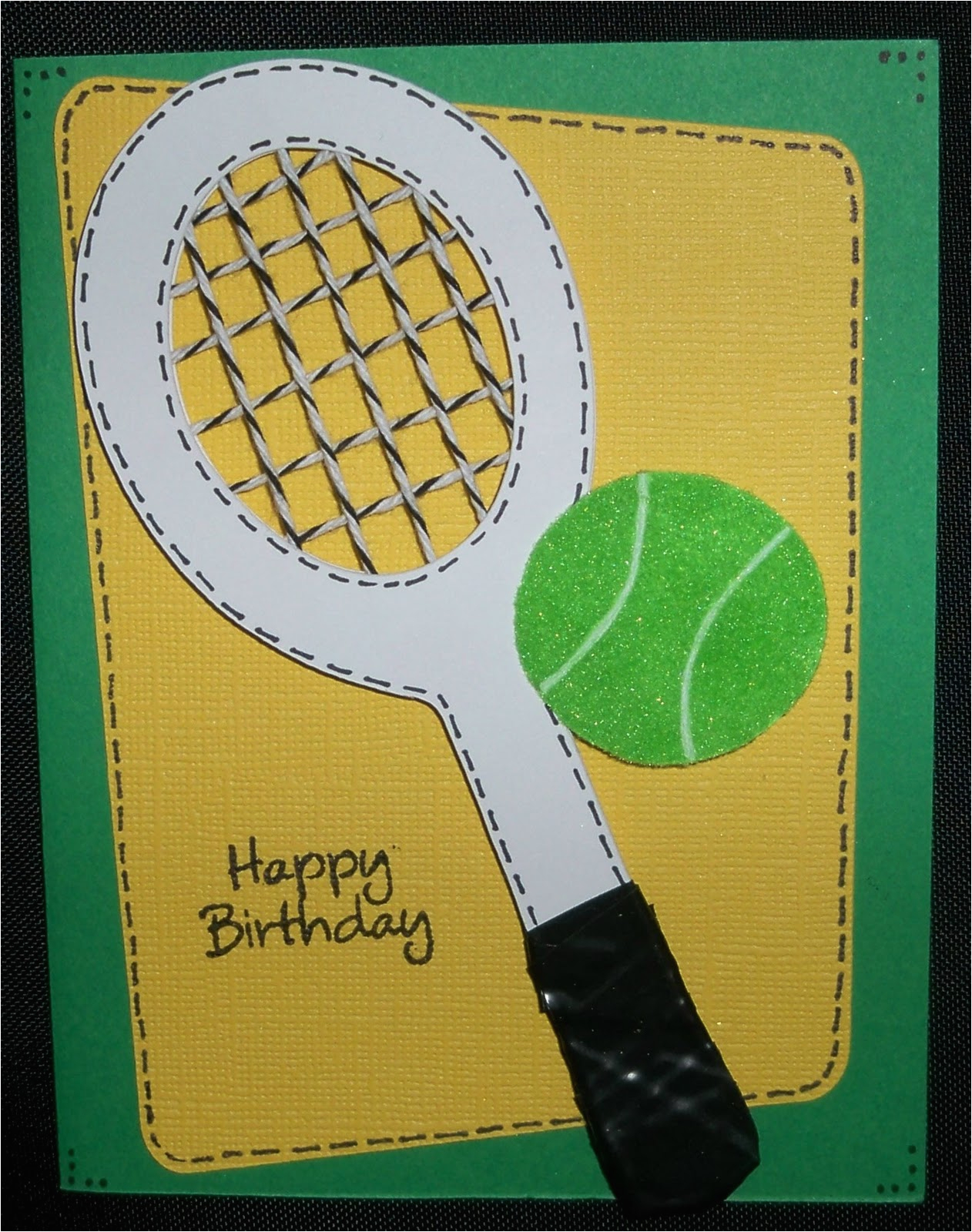 tennis birthday card