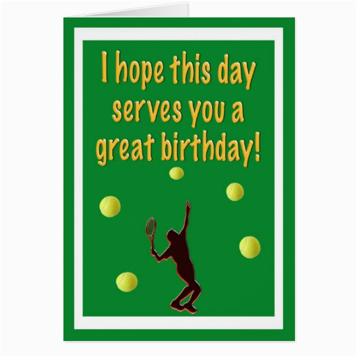 tennis player happy birthday card 137495241598790433