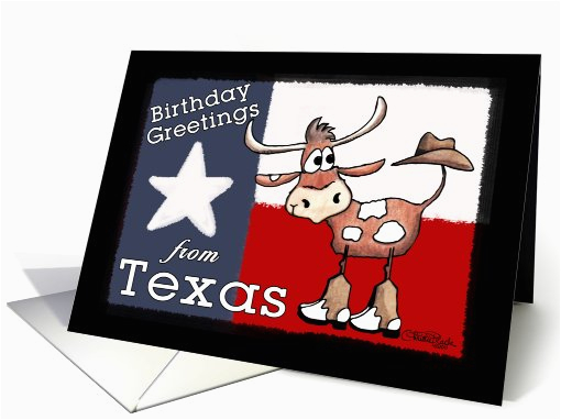 birthday greetings from texas texas flag 781714