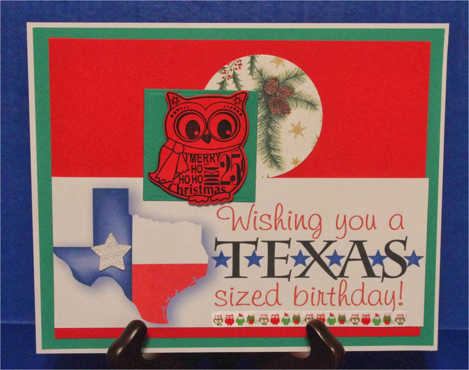 tx sized birthday christmas card