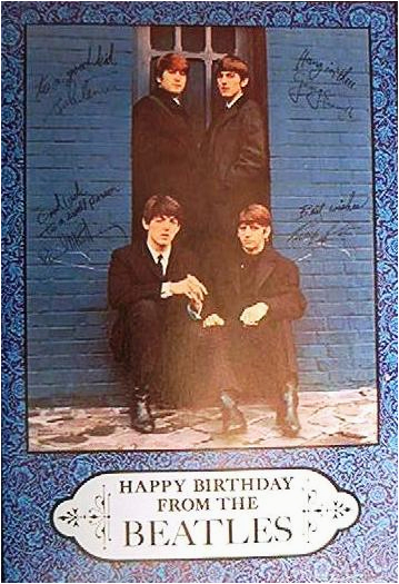 beatles birthday card american greetings