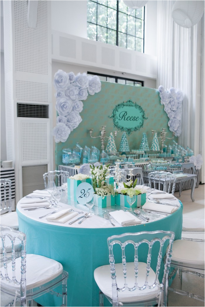 breakfast at tiffanys inspired birthday party