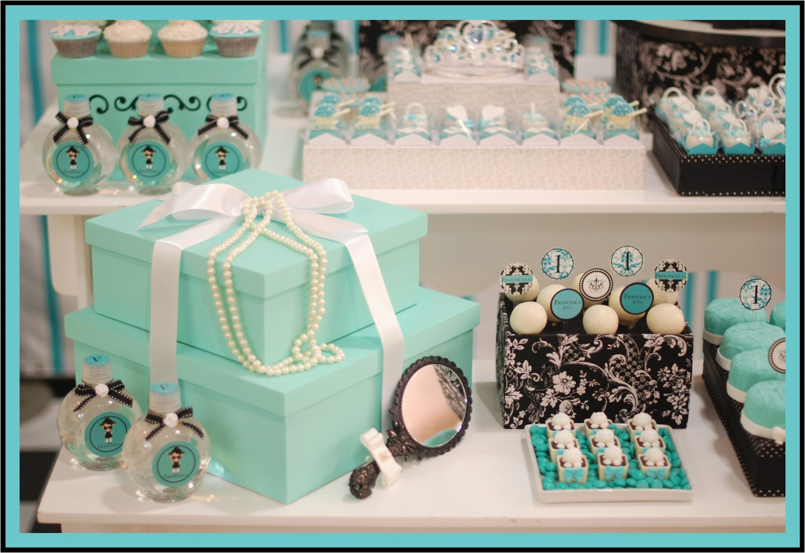 breakfast at tiffanys themed party by