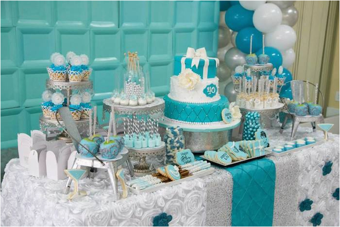 tiffany co inspired 40th birthday party