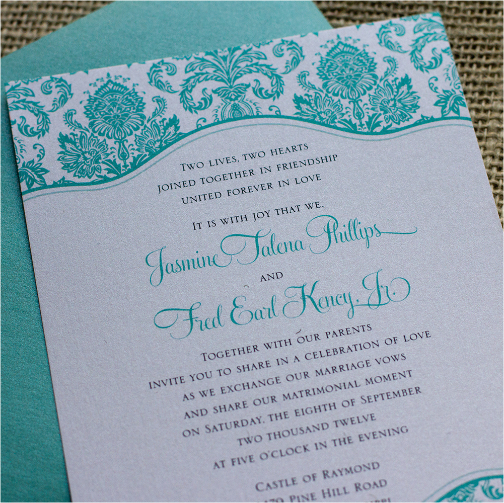 tiffany blue wedding invitations