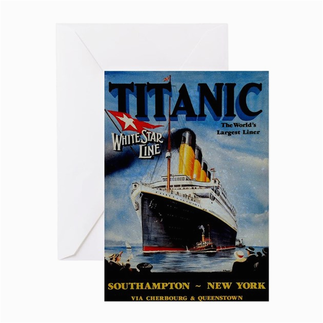 vintage titanic travel greeting cards productid 863318297