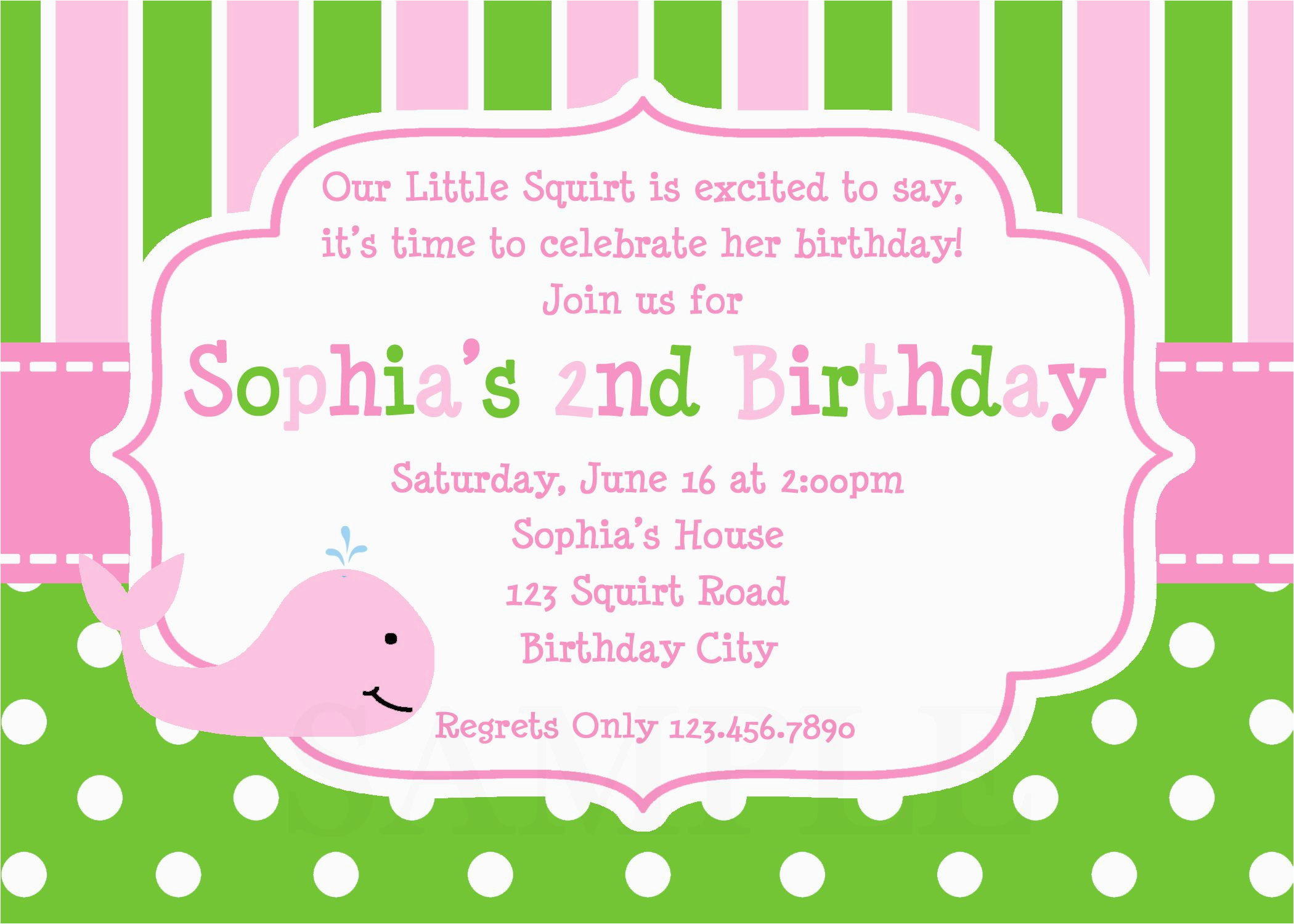 kids birthday invitation wording