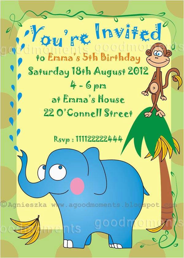 kids birthday party invitations