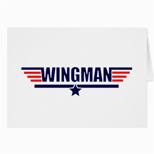 wingman top gun greeting card 137918083365418909