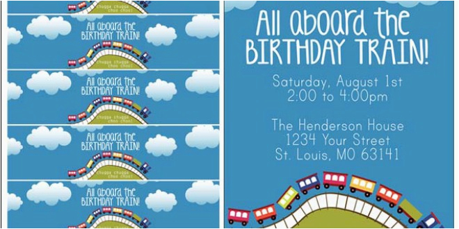 train themed birthday party free printables tip junkie