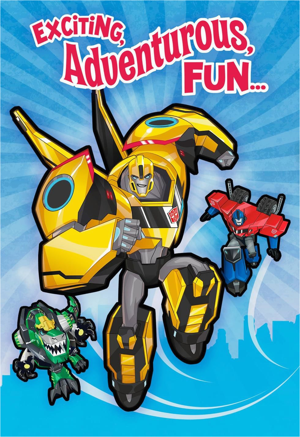 transformers exciting adventurous fun birthday card