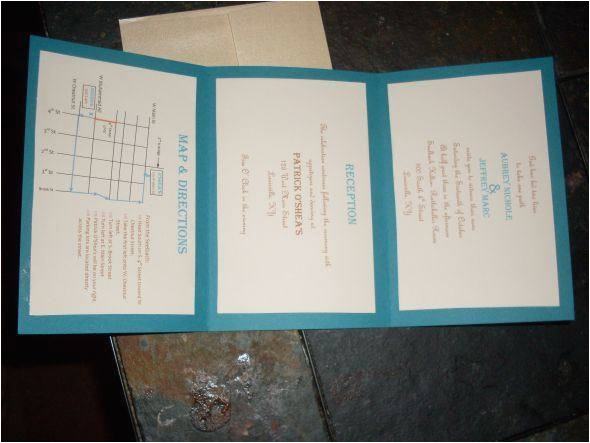 diy tri fold wedding invitations