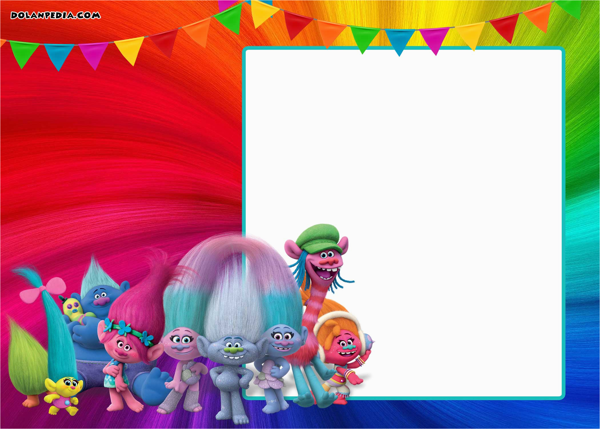 free printable trolls invitation template dolanpedia