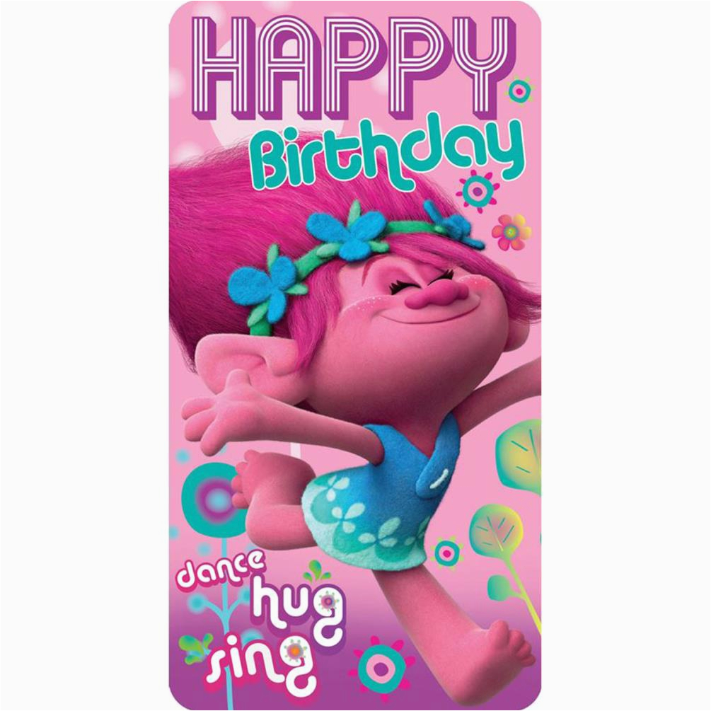 trolls happy birthday card 242348 character brands