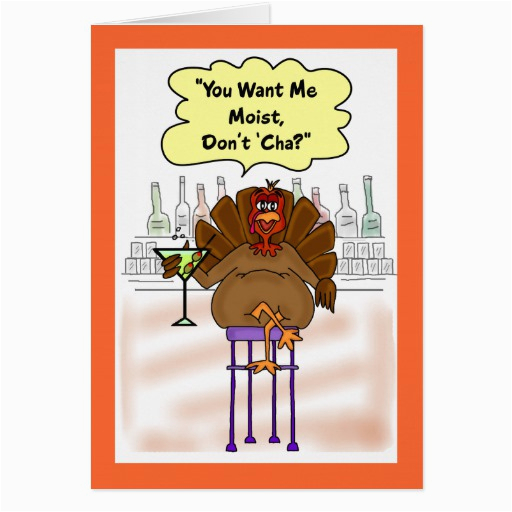 funny thanksgiving card moist turkey card zazzle