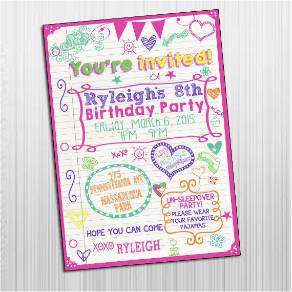 Tween Birthday Invitations Printable Free BirthdayBuzz