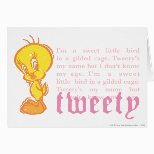 tweety bird birthday card