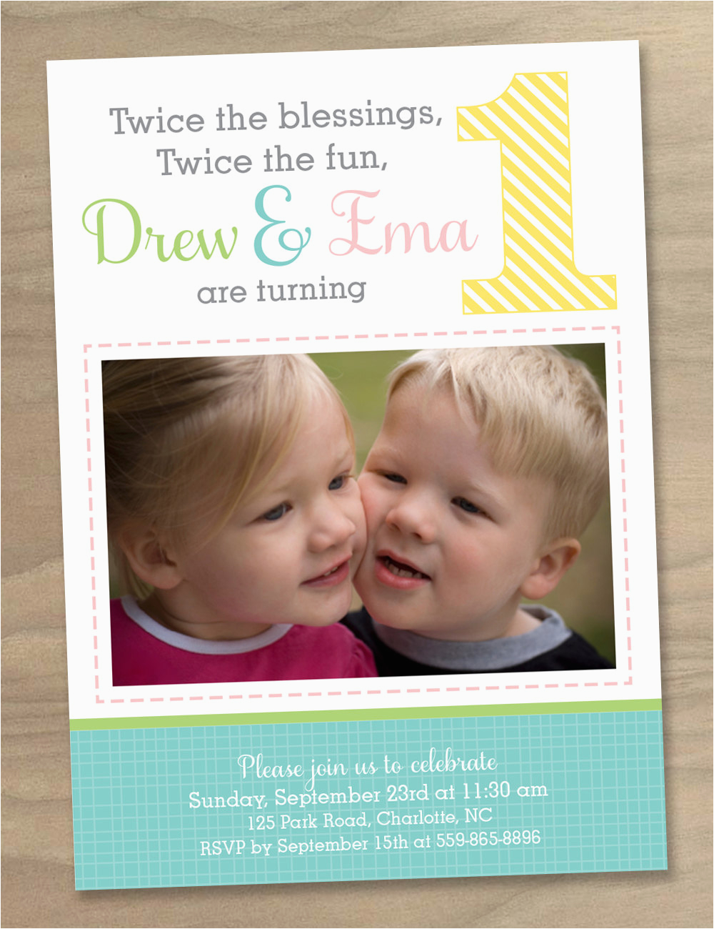 Twin 1st Birthday Invitations Happy Birthday Twins Boy And Girl Quotes 