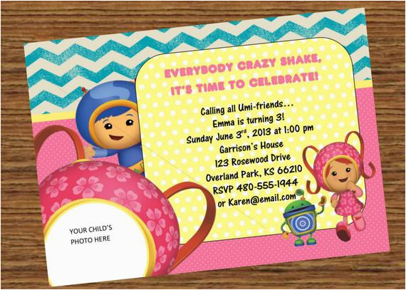 items similar to team umizoomi milli birthday party