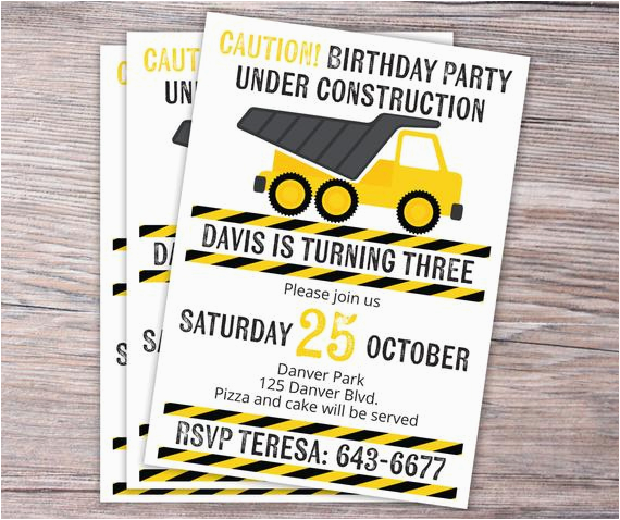 under construction birthday invitation by junearbordesigns
