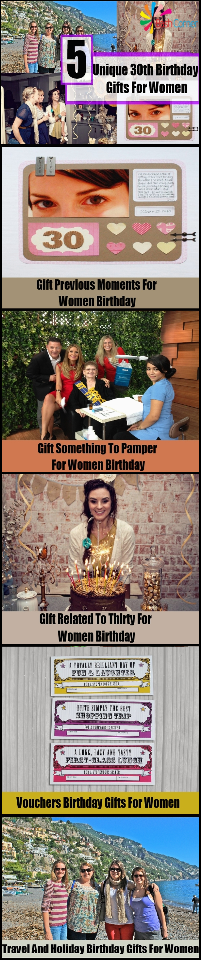 unique 30th birthday gifts for women gift ideas for a