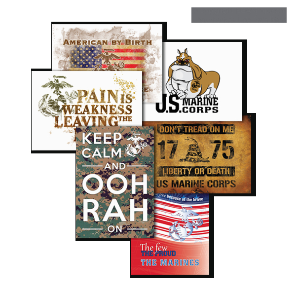 greeting card marine corps 6 designs pkg of 6